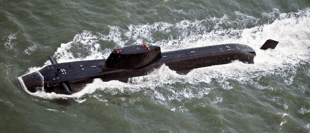 Submarine submerging